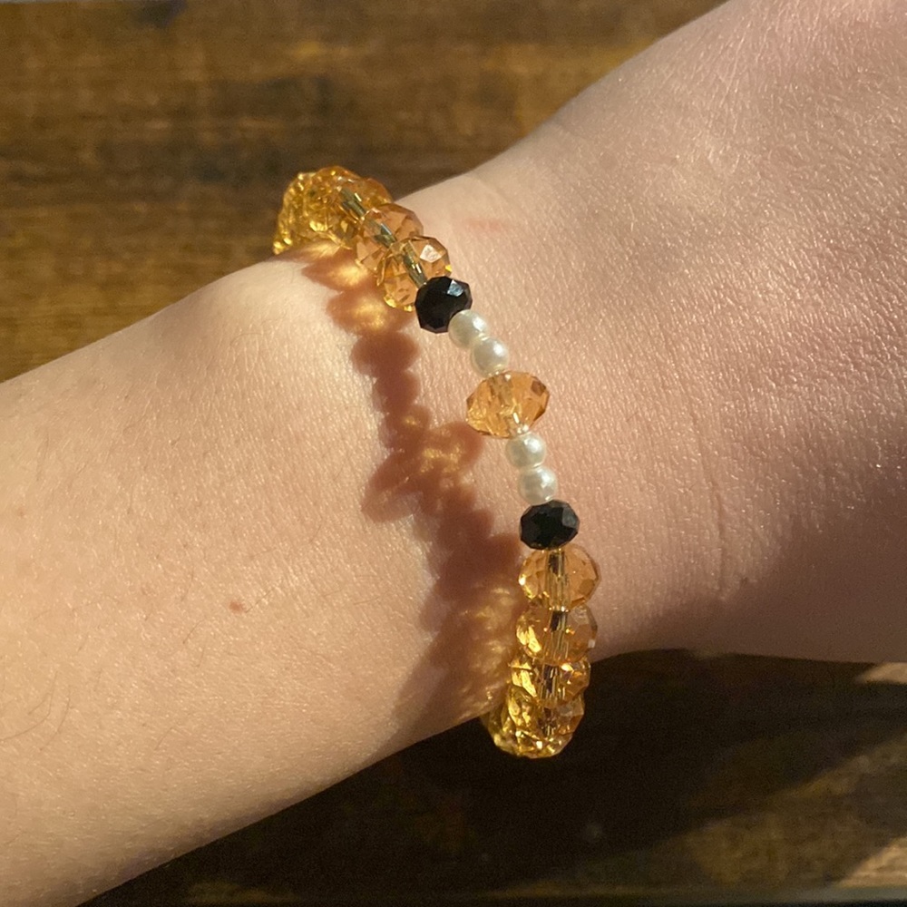 Handmade Swarovski beaded bracelet